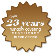 23 years of window coverings experience